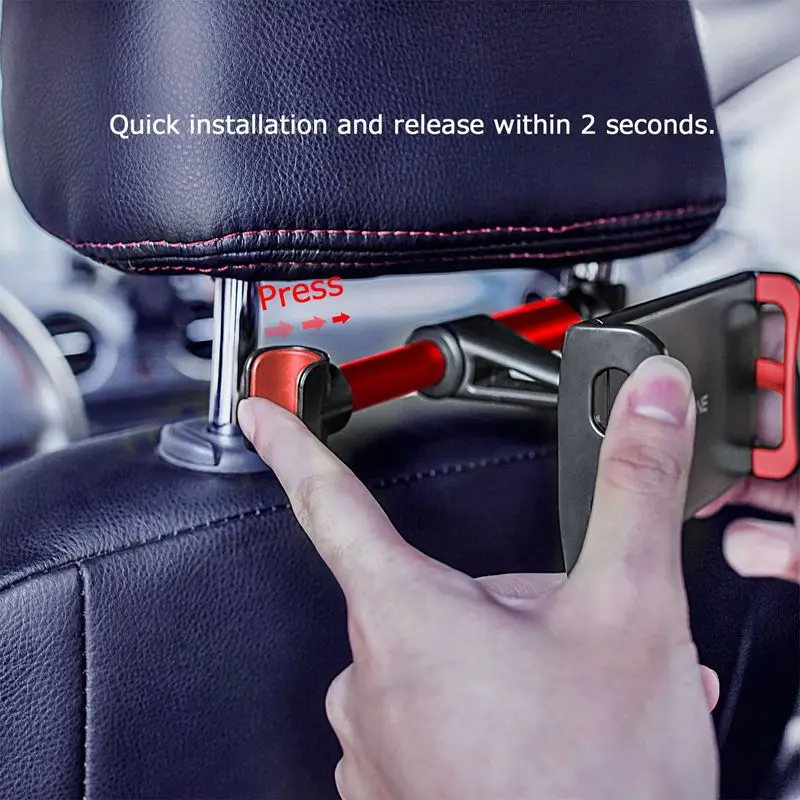 Support de téléphone pour oreiller arrière de voiture 360 degrés-7