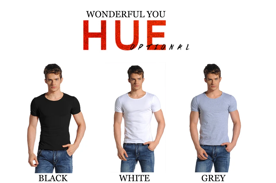 2020 Summer T Shirt Solid Cotton High Quality Slim Casual New Brand  White And Black Tracksuit Underwear T-Shirt Men