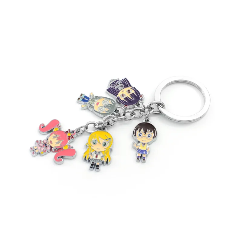 Мультяшный аниме брелок Angel Beats karneval Keroro Free EVA DRAMAtical Murder Милый Забавный металлический брелок подвеска ювелирные изделия аксессуары