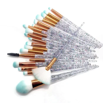 

20pcs Diamond Makeup Brush Set Eye Brush Beauty Tools Fan Powder Eyeshadow Contour Beauty Cosmetic Colorful For Make Up Tool