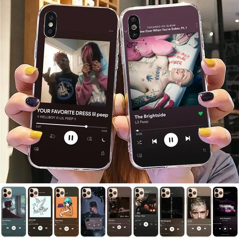 Чехол Lil Peep для iphone 13 8 7 6 6S Plus X 5S SE 2020 XR 11 12 pro XS MAX | Мобильные телефоны и аксессуары