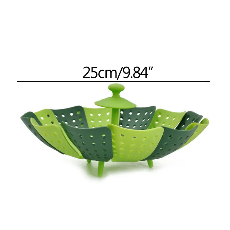 Plastic Folding Lotus Steamer Food Grade Steaming Rack Fruit Baskets Kitchen Storage Racks Vegetable Vapor Cooker Dish Cookware
