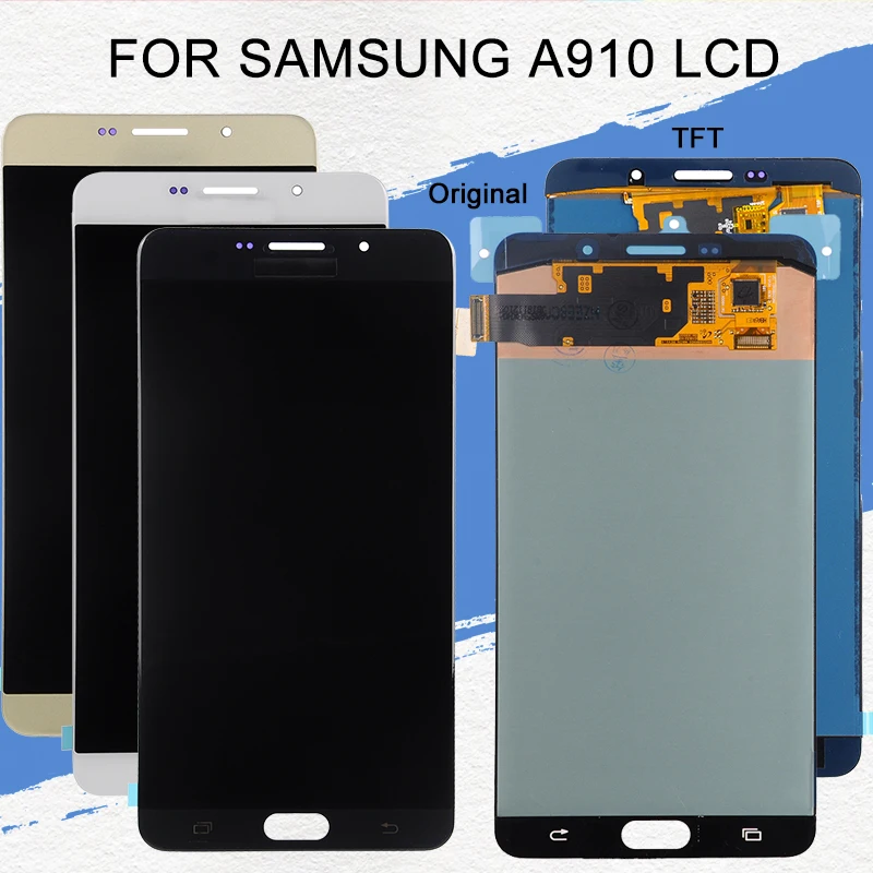 Dinamico A9 дисплей для samsung Galaxy A9 Pro Lcd с кодирующий преобразователь сенсорного экрана в сборе A9000 A910 дисплей