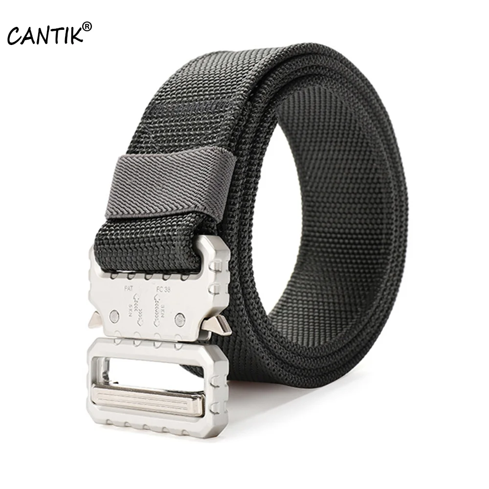 CANTIK Traveling Sports Male Military Fan Outdoor Buckle Nylon Belt Multi-functional Tactical Dragon Belts for Men CBCA149