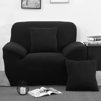 

Single/Two/Three/Seater Cover Solid Color Tight Wrap Cover All-inclusive Folding Stretch Sofa Protector Sofa Slipcover Cover