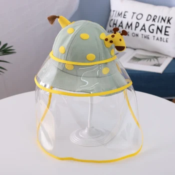 

HOT Baby Anti-Droplet Saliva Empty Top Hat Mask Safety Face Protection Proof Mask UV Protection Sun Hat1