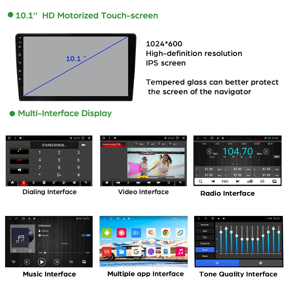 Flash Deal Android 2din 10.1"HD In-Car Radio System/GPS Navigation/Auto Multimedia Player With RDS/MP3/MP4/Bluetooth/AUX/FM/SD for H6 coupe 4