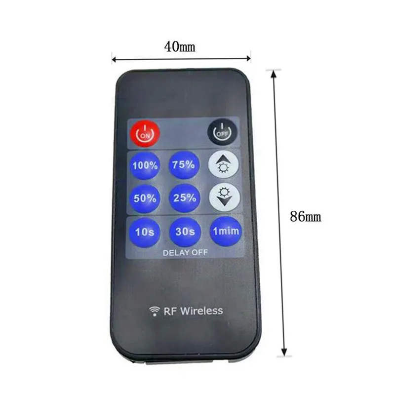 DC12V 24V 8A мини 11key RF беспроводной пульт дистанционного управления Яркость Диммер