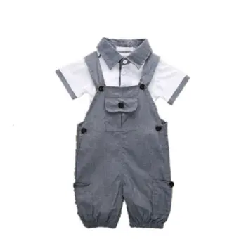 

Pudcoco Baby Summer Clothing Newborn Baby Kids 2pcs Set Baby Boy Clothes Shirts Tops+Overalls Pants Cotton Cute Outfit Costumes