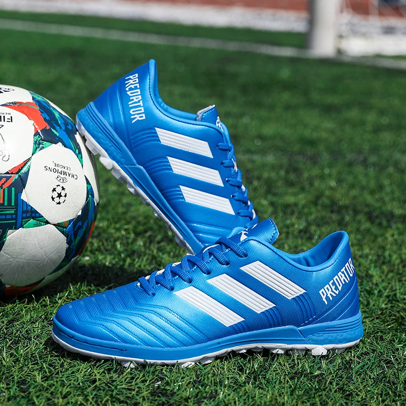 Billig Atmungsaktive Männer und frauen Fußball Schuhe Paar Stollen Fußball Schuhe Training Turnschuhe Fußball Stiefel für Männer und Frauen