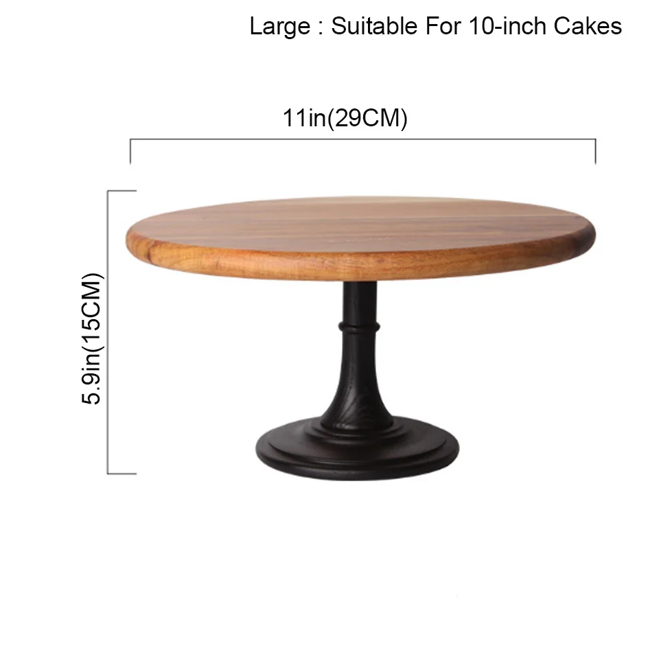 BORREY Wooden Tall Cake Tray  Fruit Cake Plate Home Party Dessert Storage Rack Cake Stand Cake Tool Birthday Wedding Decoration