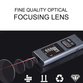 

Portable Rechargeable Laser Rangefinder 40M Laser Distance Meter Range Finder