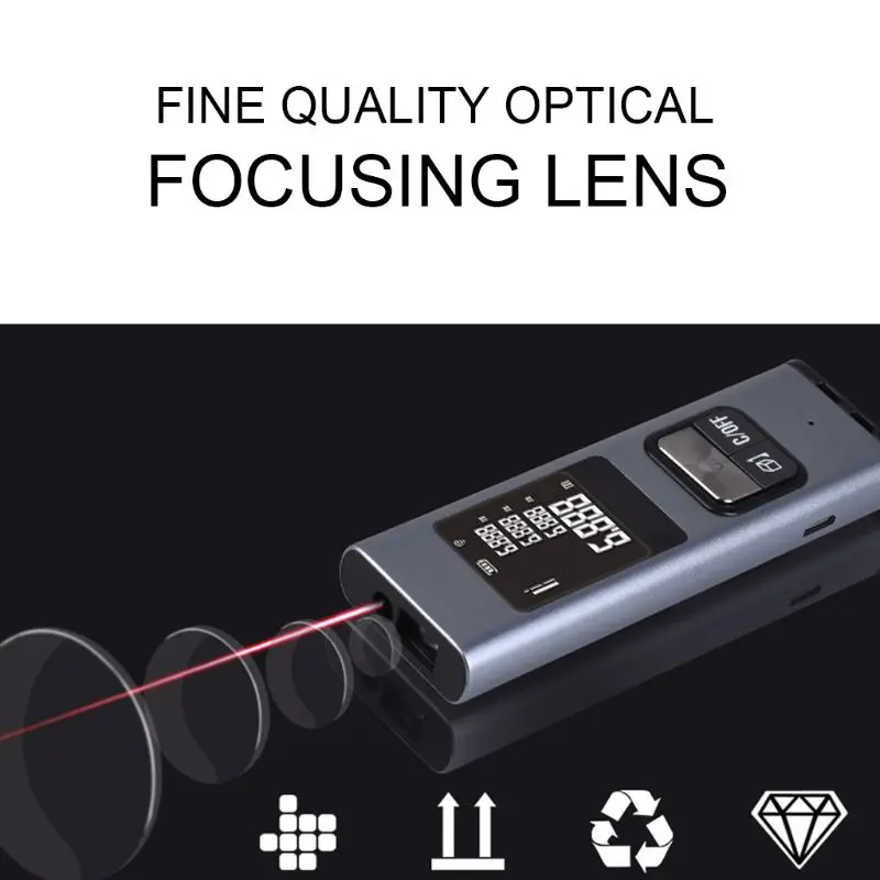 Portable Rechargeable Laser Rangefinder 40M Laser Distance Meter Range Finder Portable Rechargeable Laser Rangefinder 40M Laser Distance Meter Range Finder