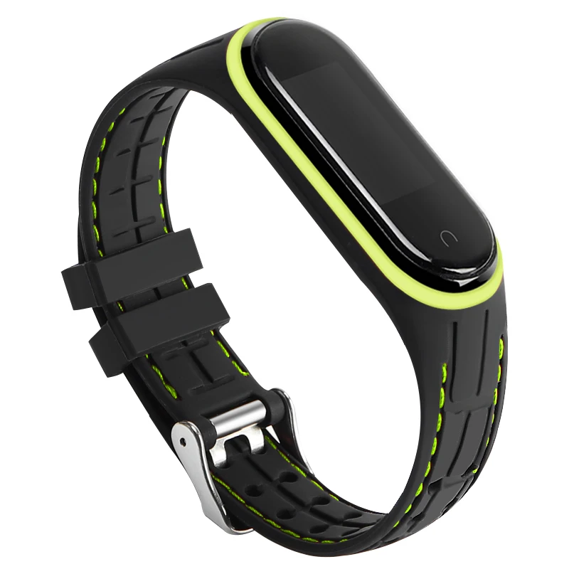 Для mi Band 4 3 ремешок силиконовый ремешок для Xiaomi mi Band 3 4 браслет mi band 3 4 NFC аксессуары Smart mi Band 4 Correa - Цвет ремешка: 7938
