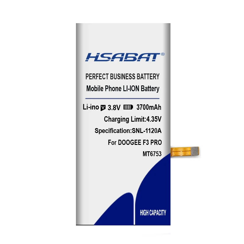 Аккумулятор HSABAT 3700mAh Для Doogee F3 Для Doogee F3 Pro