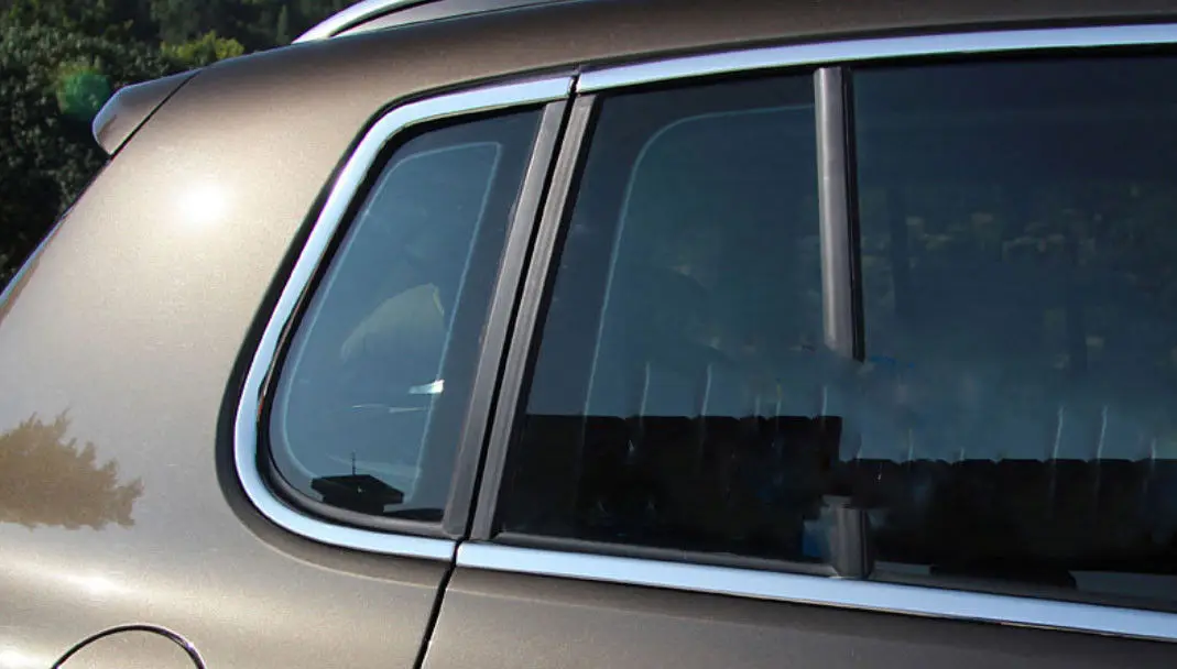 Для VW Tiguan 2010- Автомобильные модификации автомобильные аксессуары 10 шт. полностью оконные стойки подоконник формовочная отделка точно подогнанная