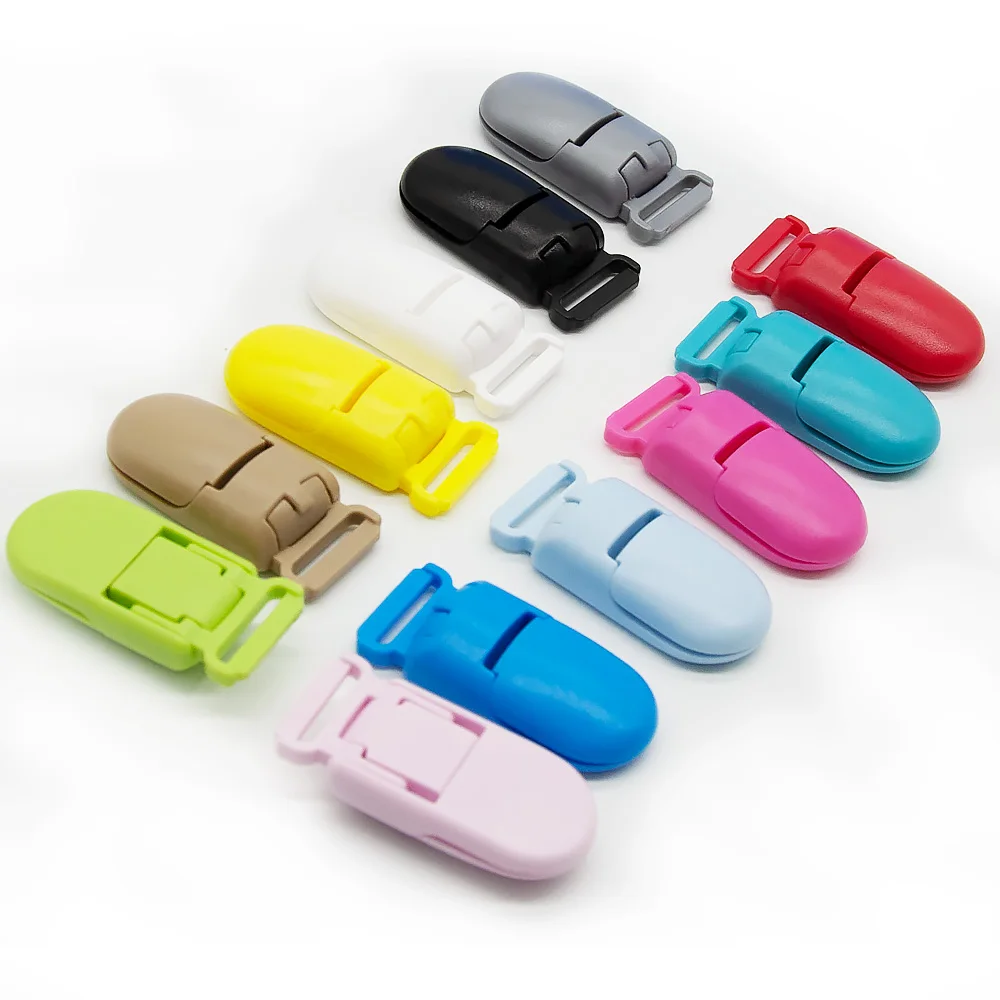 Cute-idea Baby Teether Accessories Plastic Clip Colorful Nylon Cord DIY For Baby Silicone Teething Necklace Pacifier Clips Tool teething toys silicone teething toys baby teething toys pacifier clips