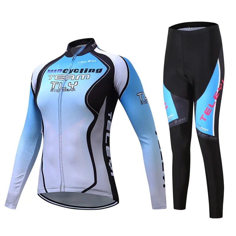Велоспорт Джерси женский зимний термальный комплект Pro велосипед MTB Униформа Триатлон комплект велосипедная одежда Skinsuit одежда куртка костюм Майо - Цвет: Sets 3