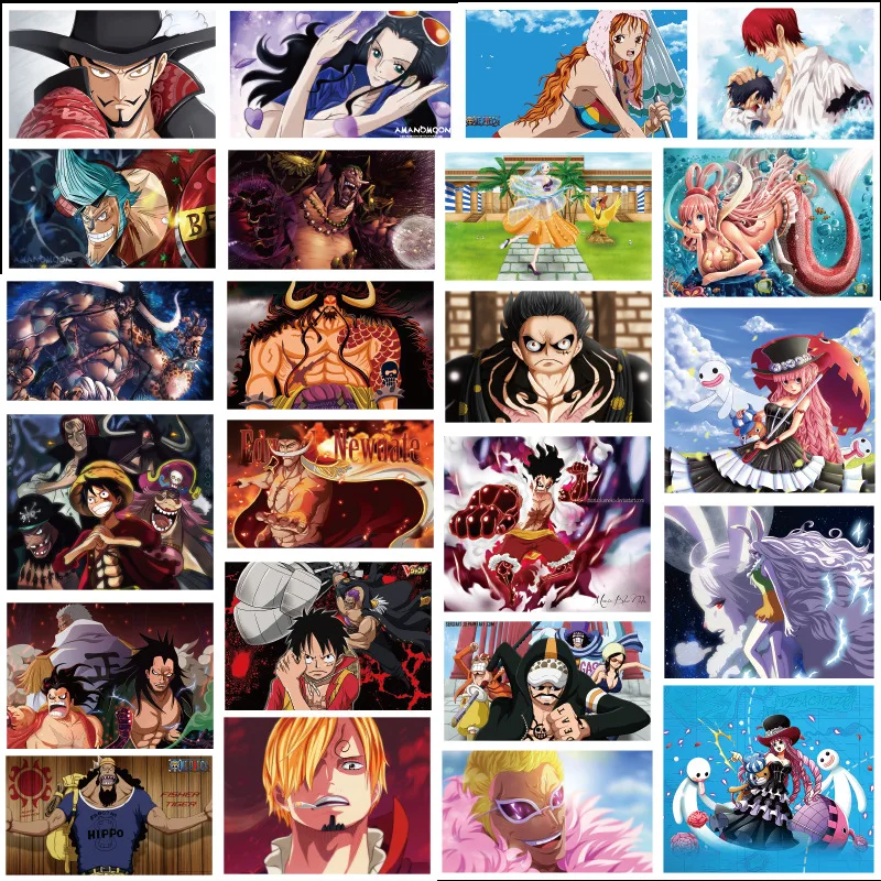 100Pcs Anime 2019 ONE PIECE Luffy Stickers for Car Laptop PVC Backpack Home Decal Pad Bicycle 2