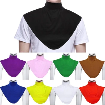 

Women's False Collar Modal Hijab Moslem Islamic Pure Color Neck Cover Loop Scarf Fake Turtleneck T-shirt Collar