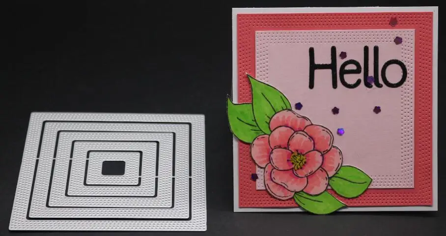 10x10cm YINISE металлические режущие штампы для трафареты для скрапбукинга цветочный тег DIY бумажные открытки в альбом для изготовления папки для тиснения высечки формы вырезать умирают плесень Записки бумага ремесло нож плес - Цвет: 10x10cm