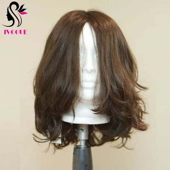 

Jewish Wig Silk Top Unprocessed Virgin European Remy Human Hair Wigs Natural Wave Double Drawn None Lace Kosher Wigs Full End