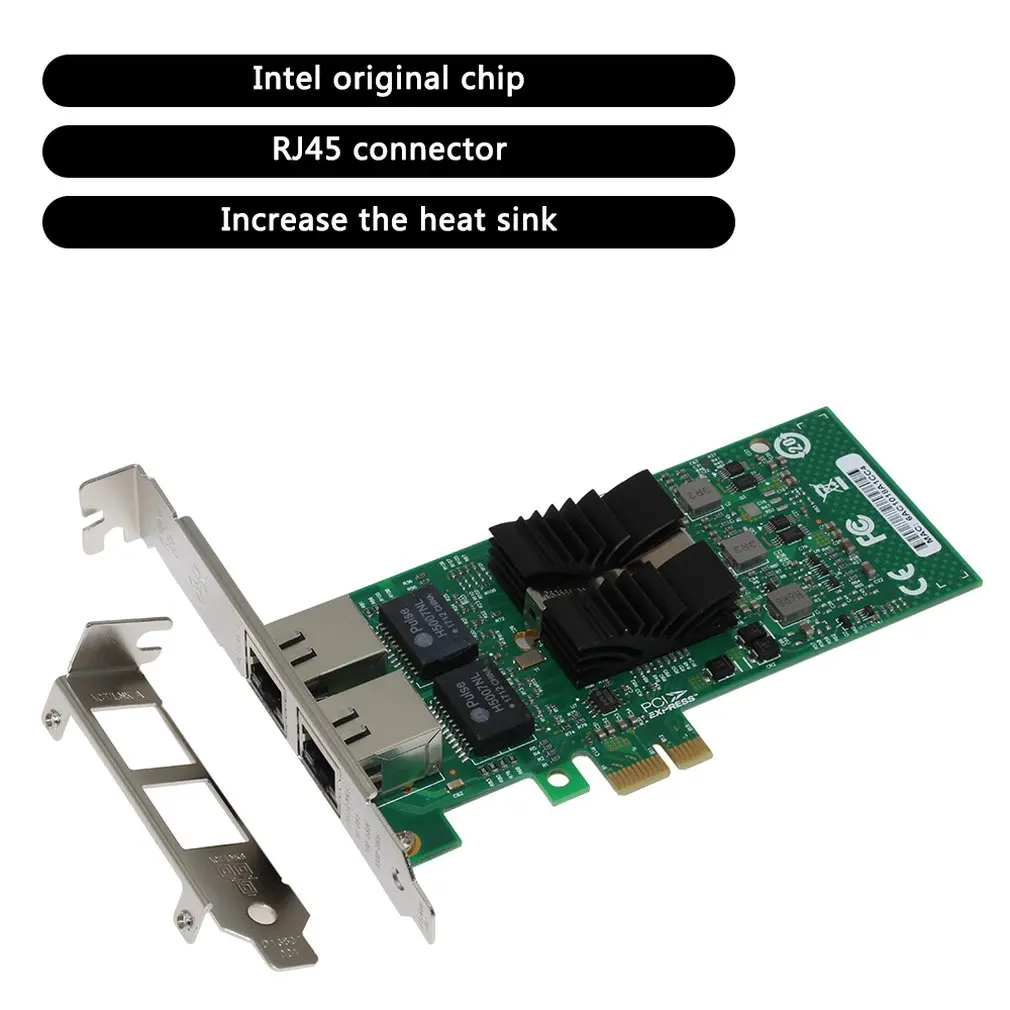 Intel 82576 чип с двумя портами Gigabit Lan Pci-E Gigabit Lan двухпортовый сервер Esxi мягкая маршрутизация Gigabit Lan Su-82576-T2