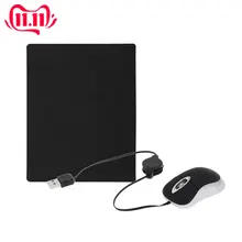 Creative Retractable USB Wired Mouse Ergonomics Free Drive Office Gaming Mouse Mice for Desktop Laptop Computer PC USB Mice