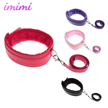 

BDSM Sex Toys Bondage Faux Leather Neck Collar Sexual Stimulation Flirting Leash Sexy Restraint for Couples Adult SM Products