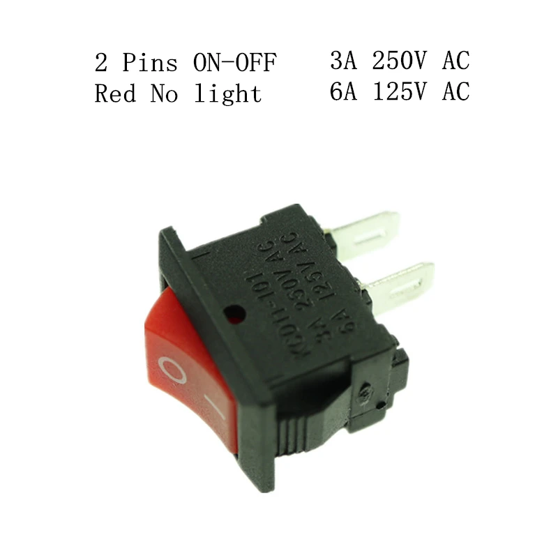 2脚 2档 红色 无灯