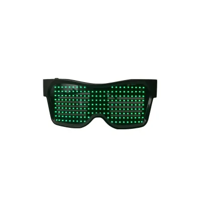 Oculos Led Bluetooth волшебное стекло Led вечерние мигающие стекло es неоновые вечерние украшения для бара Новинка - Цвет: Green