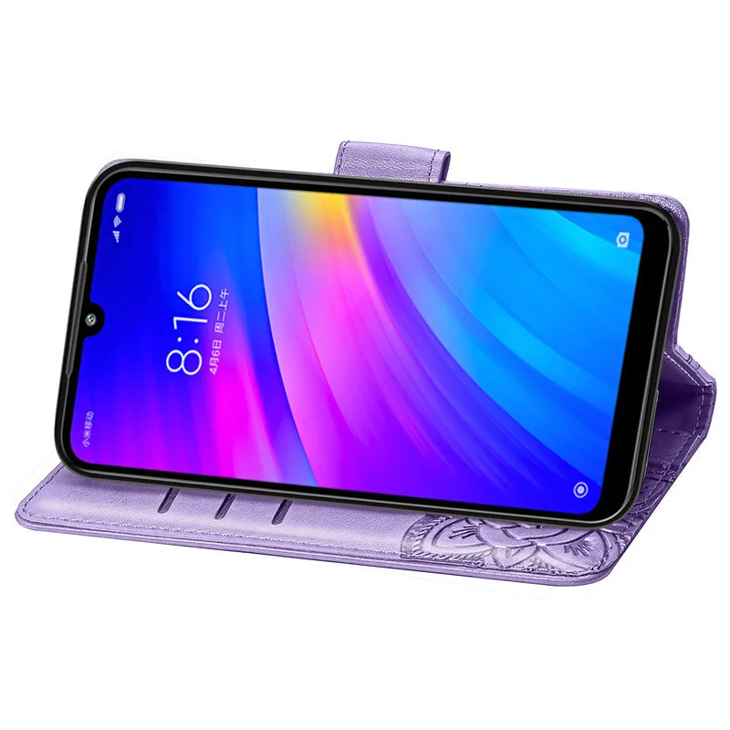 Кожаный флип-чехол с 3D бабочкой для Xiaomi Redmi 7A, кошелек с отделением для карт, чехол для Redmi 7 7A, чехол для Xiaomi Redmi Note 7, чехол s