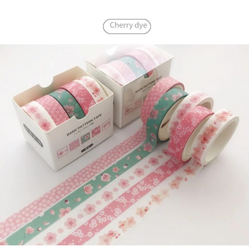 5 шт./компл. журнал лента Washi Скрапбукинг клейкая лента для поделок Стикеры этикетки Клейкой Ленты Сильный клей этикетки для заметок