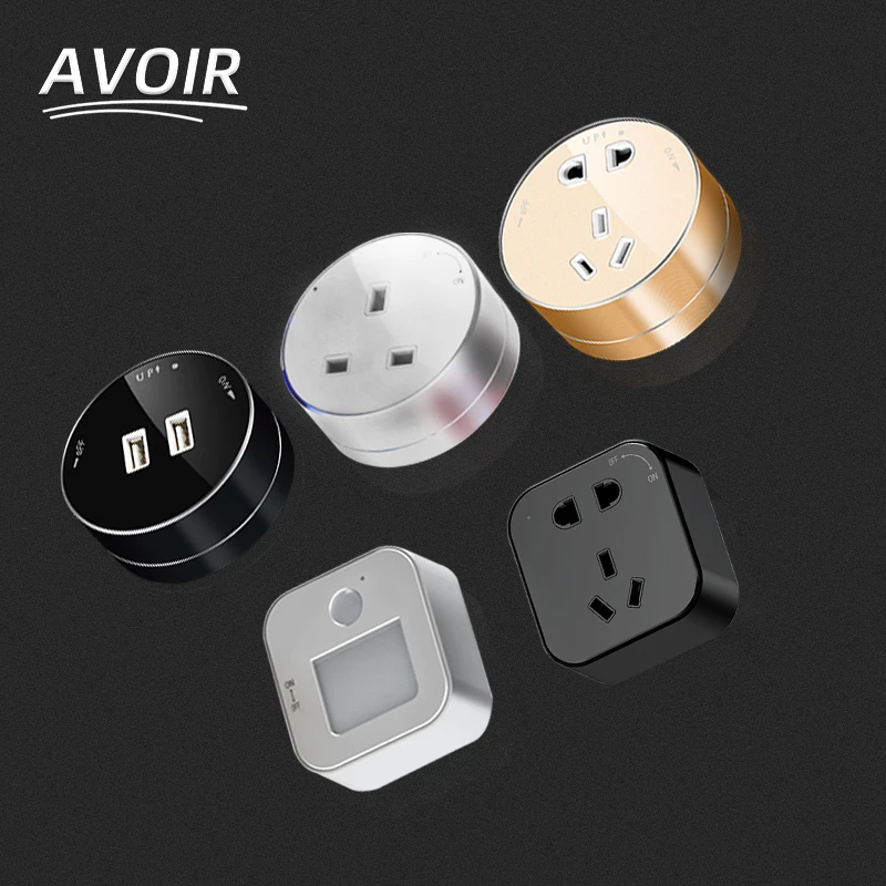 Avoir Wall Electrical Track Socket Module Diy Eu Us Uk Fr Universal ...