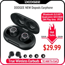 Doogee Dopods Beat наушники Bluetooth 5,0 TWS CVC 8,0 наушники с Qual comm QCC3020 APTX 24H время воспроизведения голосовой помощник IPX5