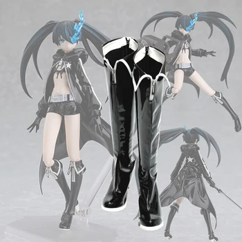 

Anime Hatsune Miku Cosplay Shoes Boots Black Miku Cosplay Shoes Halloween Party Daily Leisure Shoes Game Women Cosplay Shoes