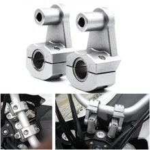 Аксессуар рукоятка Крепление инструмент 2 шт Передняя Замена мотоцикла зажимы 6061-T6 алюминиевые серебряные подъемники
