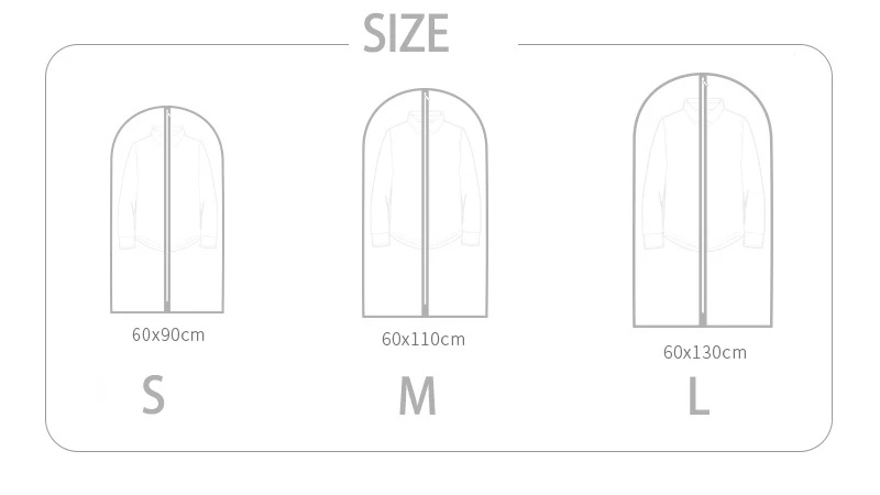 TWDW Wardrobe Clothes Dust Cover Storage Bag Clothes Organizer Suit Coat Protector Household Clothing Garment Bags