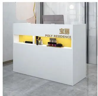 Cashier counter Counter simple modern luxury beauty salon hair salon commercial shop small reception desk counter reception desk