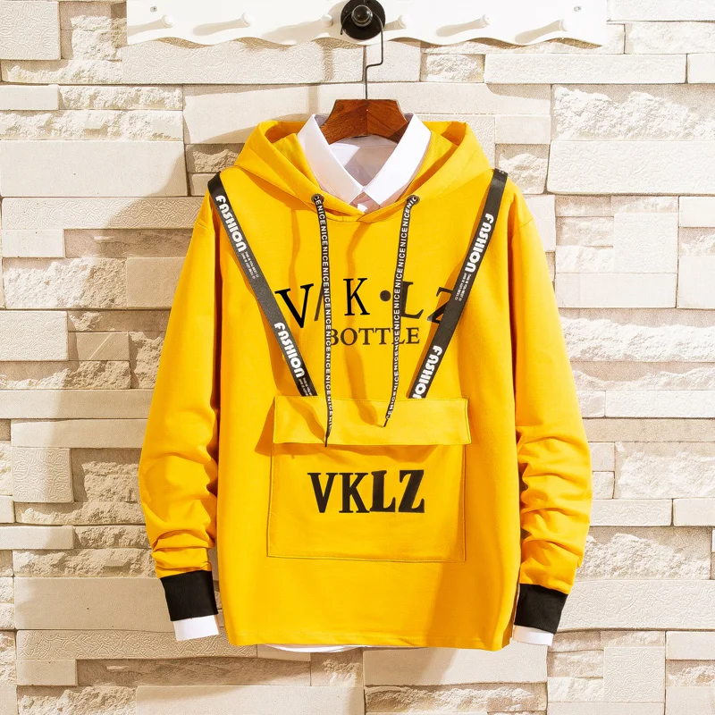 

Hoodie Sweatshirt Mens Hip Hop Pullover Loose Hoodies Streetwear Casual Fleece Jacket Fall Sweatshirt Autumn Winter Coat