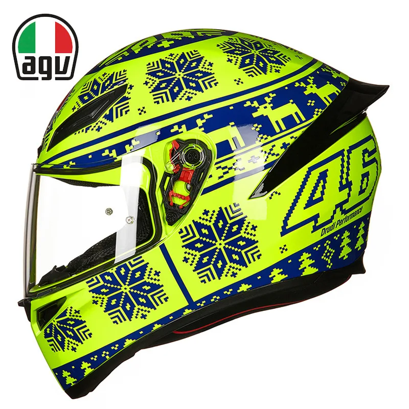 Настоящий продукт итальянский AGV K1 мотоциклетный шлем гоночный шлем мотоциклетный шлем теплый ударопрочный мужской Locomo