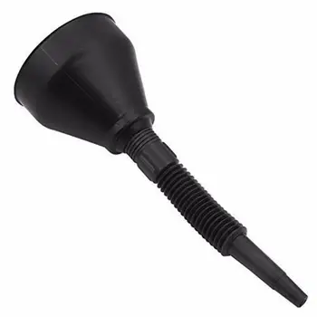 

Universal 2-in-1 Black Plastic Funnel with Flexible Detachable Spout Funnel Automotive Tool for Water Oil Liquid Car accessories