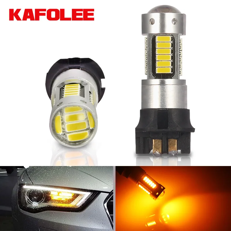 AILEO Amber White PW24W PWY24W CANBUS LED Bulbs 30 SMD For Audi BMW VW Volvo Mercedes-Benz Skoda Peugeot MINI DRL Daytime Lights |