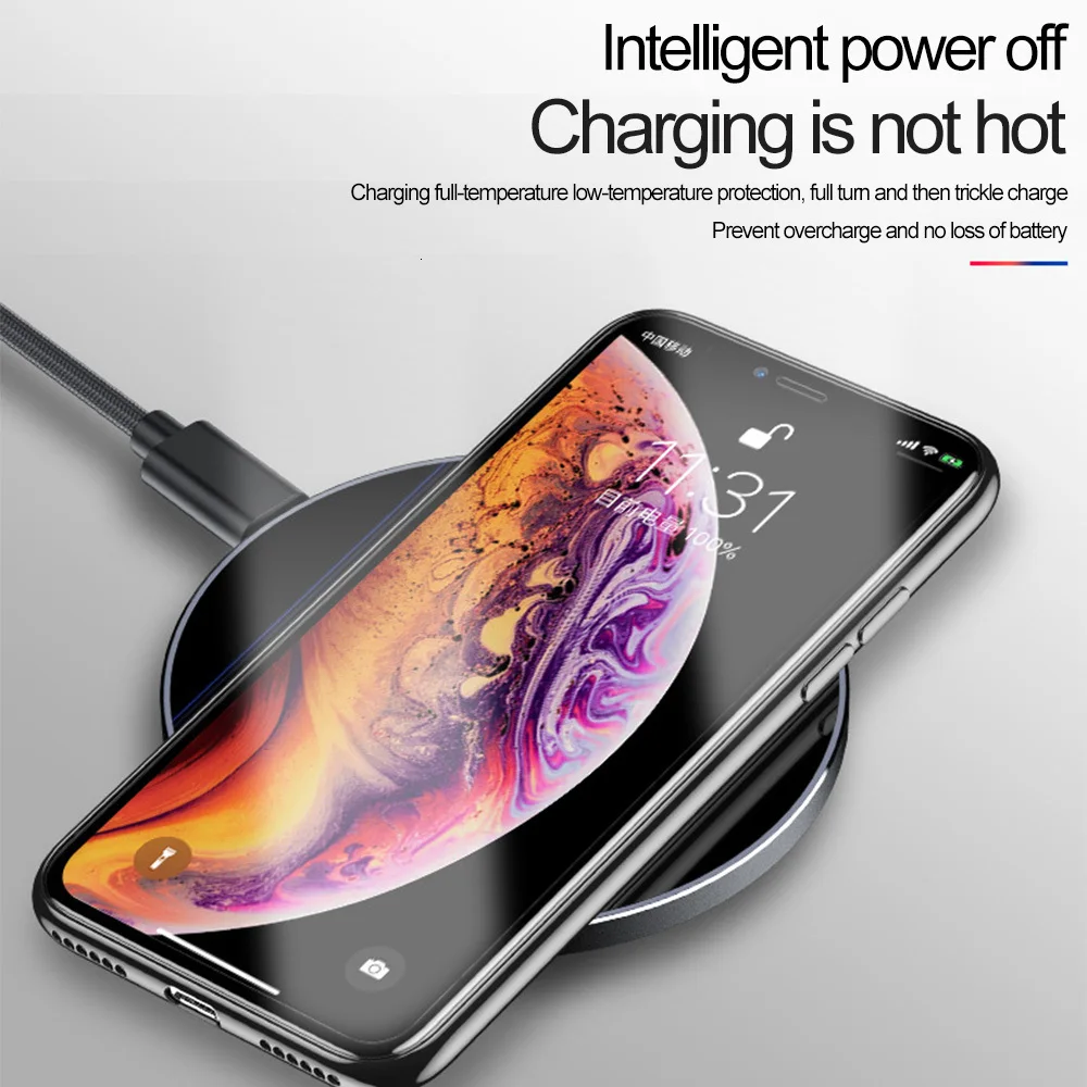 Быстрое беспроводное зарядное устройство 15 Вт для iPhone 11 Pro XS Max XR X 8 samsung S10 S9 Note 10 9 Xiaomi huawei Quick Qi зарядная площадка док-станция