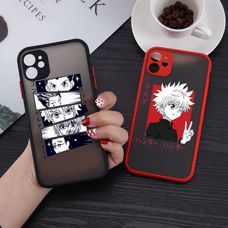 Чехол для телефона Hunter X из японского аниме iphone 13 12 11 8 7 plus mini x xs xr pro max матовый