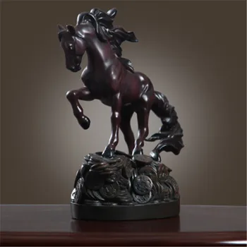 

Resin Horse Art Statue Sculpture Home Decor Accessories Modern Living Room Bedroom Ornaments New year Gifts Animal Statues M4559
