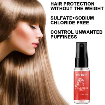 

30ml Soothing Anti Split Care Travel Damaged Portable Essential Oil Home Salon Moisturizing Nutrition Shiny Hair Repair Spray