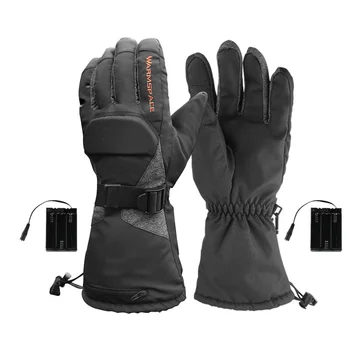 

1 Pair Ski Cycling Motorcycle Gloves Winter USB Hand Warmer Electric Thermal Gloves Waterproof Heated Gloves Battery Powered
