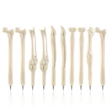 

TINKSKY 10pcs Novely Bone Design Ballpiont Pens with Black Ink for Nurse Friends Students Random Style