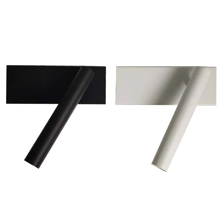 

3W CREE LED Bedside Light Fixture Adjustable Wall Mount Lamp On/Off Switch Hotel White/Black Shell